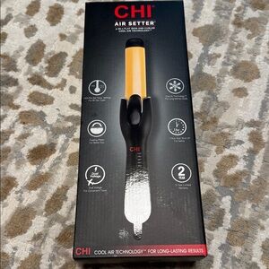 CHI Air Setter 2 in 1 flat iron and curler Hair Styling Tool - Black and Gold